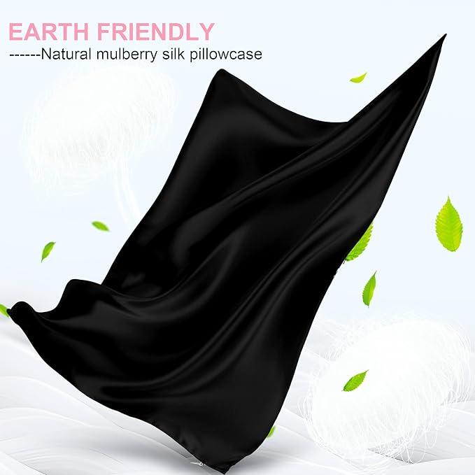 Silk Pillow Cases 2 Pack Standard Size - Image 2