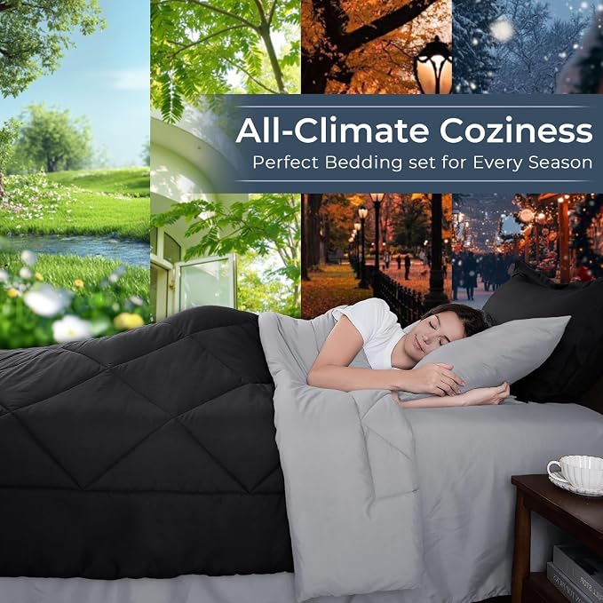 HEVUMYI Oversized Queen Comforter Set - Image 3