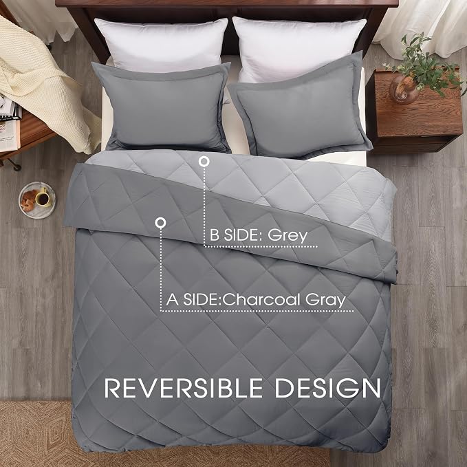 Basic Beyond California King Comforter Set, 1 Comforter 104"x96" and 2 Pillow - Image 3
