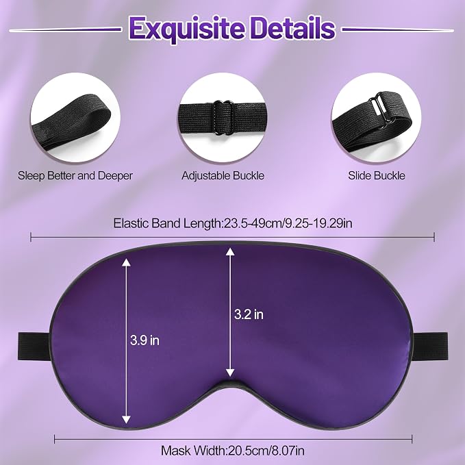 Sleep Mask, Silk Eye Mask for Sleeping - Image 3