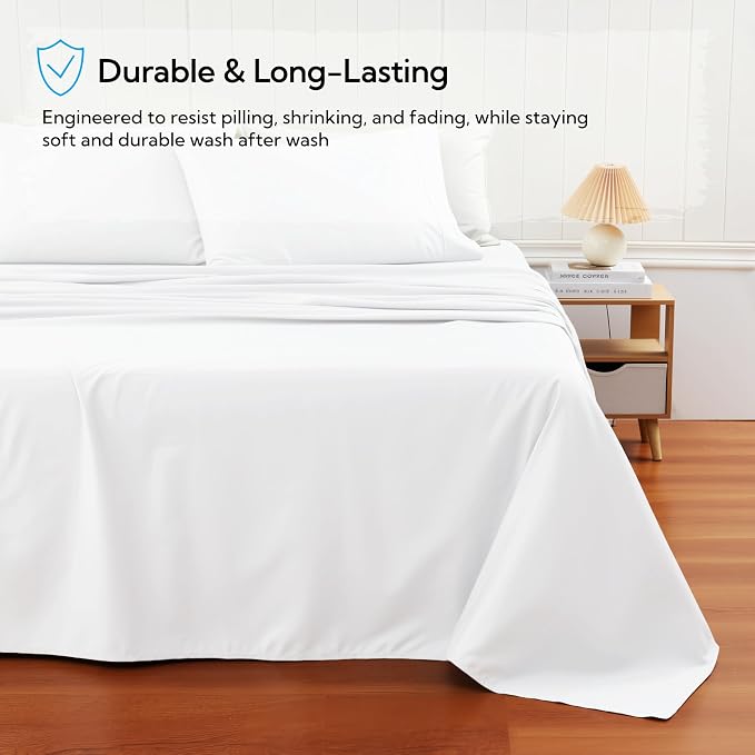Cotton Flat Sheets Only, 600 TC 100% Cotton Flat Sheet Top Sheet Only, King - Image 5