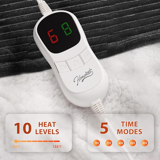 Homemate Electric Heated Blanket Twin Size - Image 3