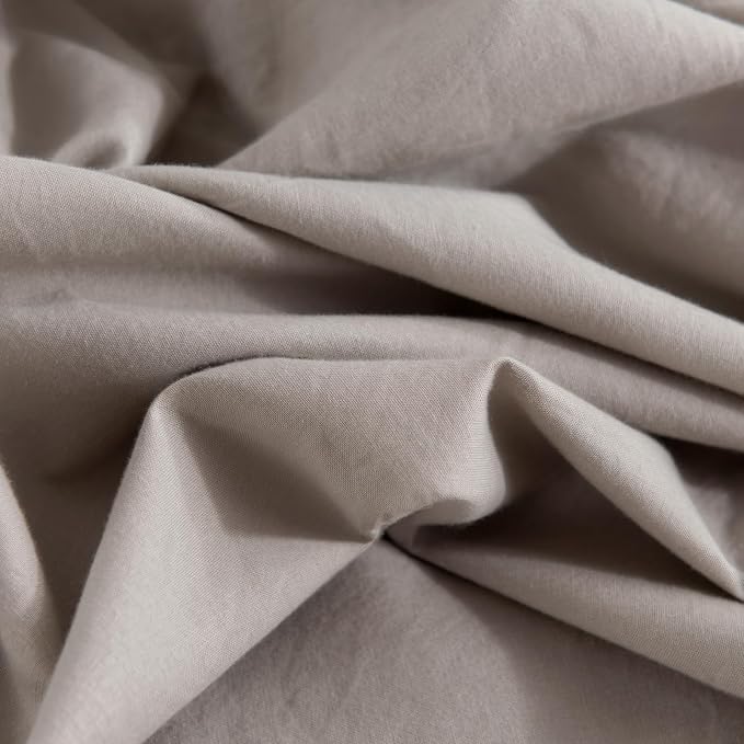 NEXHOME PRO Duvet Cover Full 100% Washed Cotton Linen Feel Textured Organic - Image 8