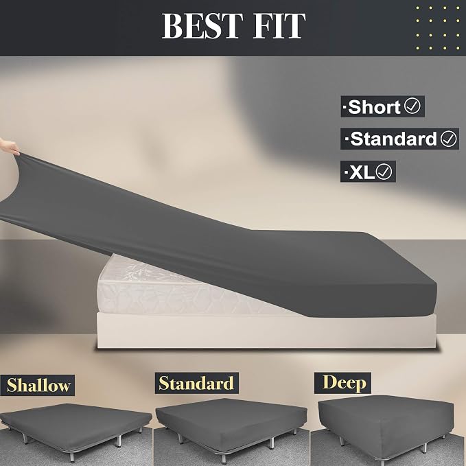 Stretch King Size Fitted Sheet Only - Image 4