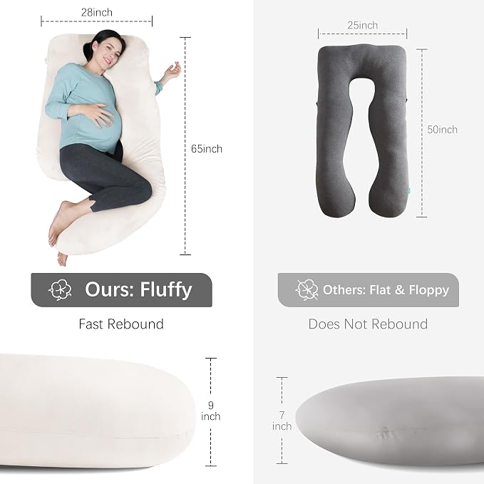 MOON PARK Pregnancy Pillows for Sleeping - Image 7