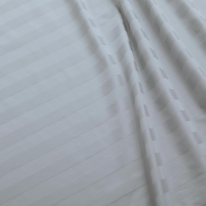 Flat Sheet Only Calking Size, 400 TC 100% Egyptian Cotton Flat Sheet Striped - Image 3