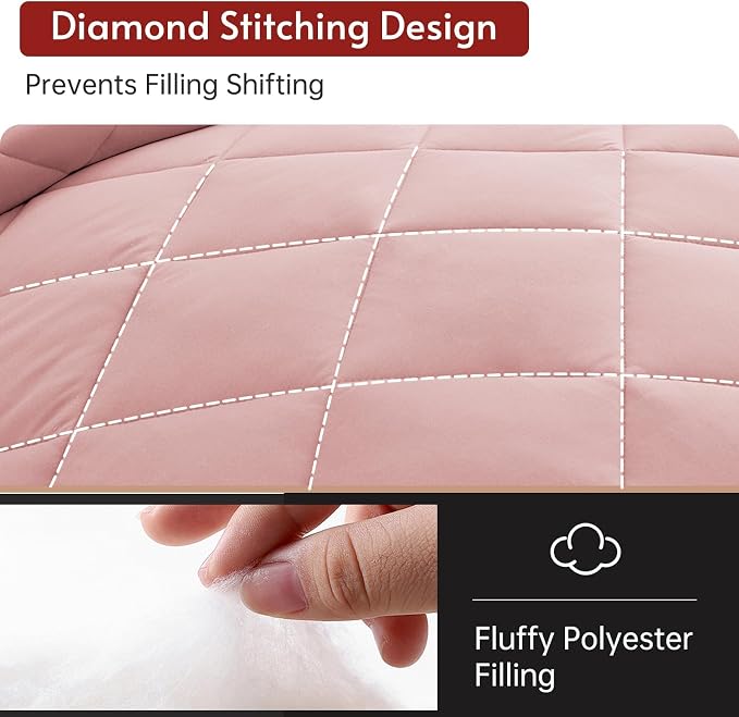 MUXHOMO 7 Pieces Oversized Queen Comforter Set, Reversible Bed in a Bag - Image 7