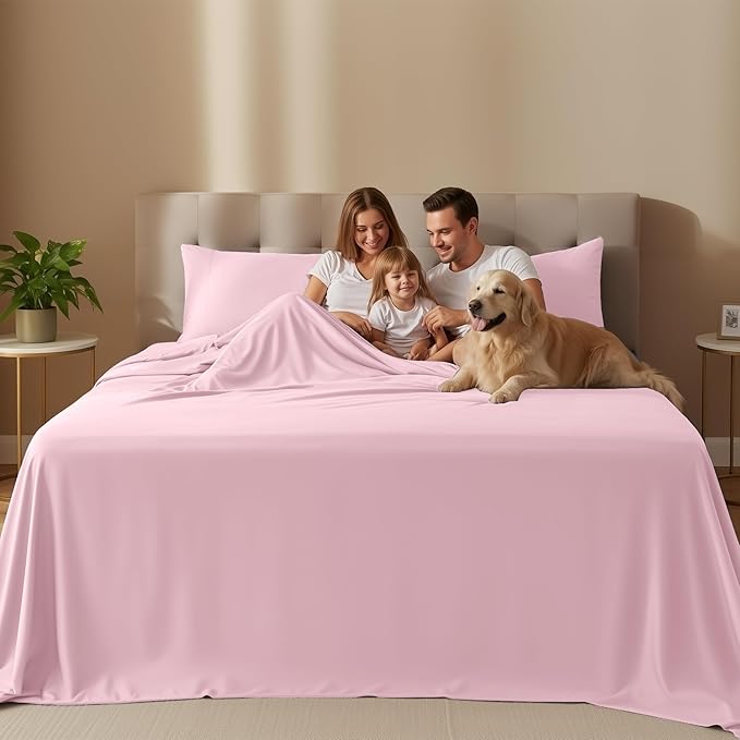 Utopia Bedding Queen Size Sheet Set – 4 Piece Bed Sheets, Soft and Breathable - Image 2