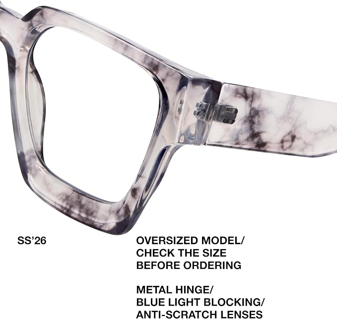 livho Oversized Eyewear Frame for Woman and Men - Image 3