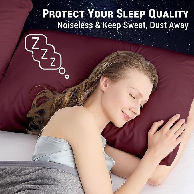 Gogreen Bamboo Rayon Waterproof Pillow Protector, Breathable Pillow Cover - Image 5