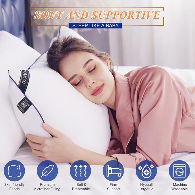 MZOIMZO Supportive Firm Bed Pillows - Image 2