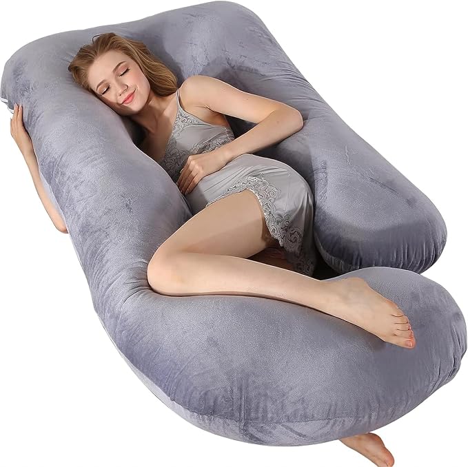 60 Inch Full Body Pregnancy Pillows by HychYAYA