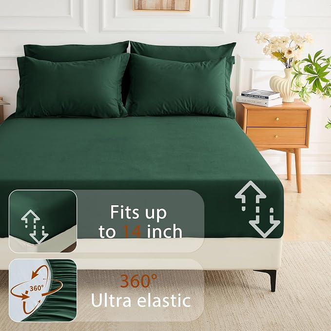 MUXHOMO 7 Pieces Full Comforter Set, Soft Bed in a Bag Full Size, All Season - Image 6