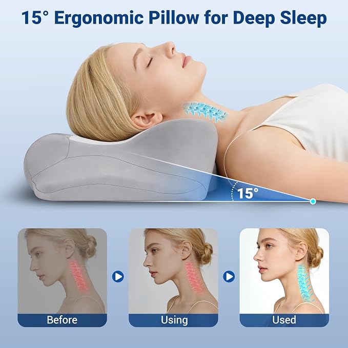 kingotto Cervical Neck Pillow for Pain Relief - Image 6