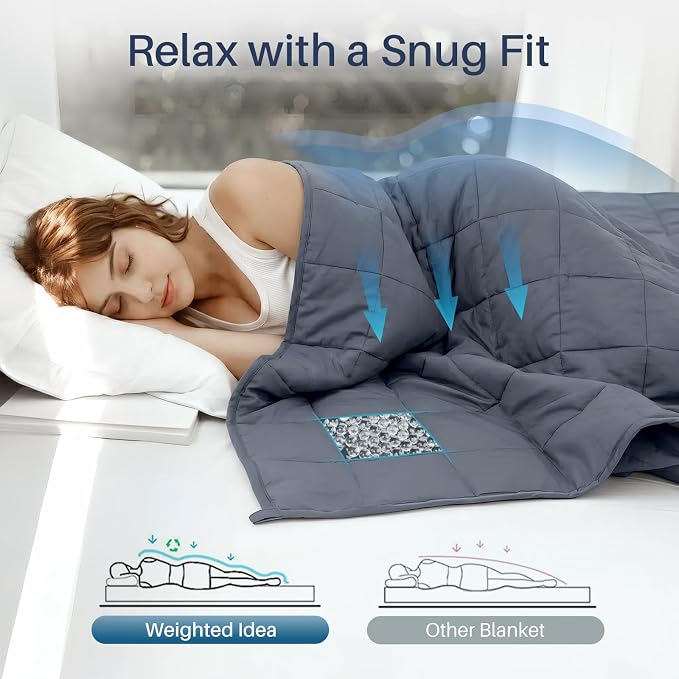 Weighted Idea Weighted Blanket for Adults Cooling Breathable Heavy Blanket - Image 2