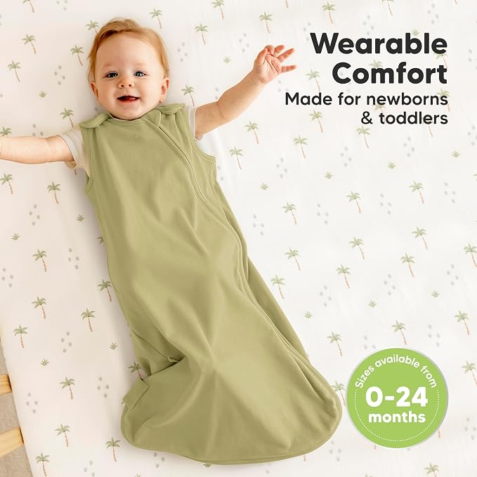 2-Pack Organic Baby Sleep Sacks, 100% Cotton - Image 2