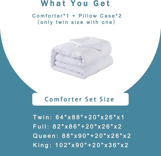 DOWNCOOL Full Size Comforter Sets -All Season Bedding Comforters Sets - Image 6