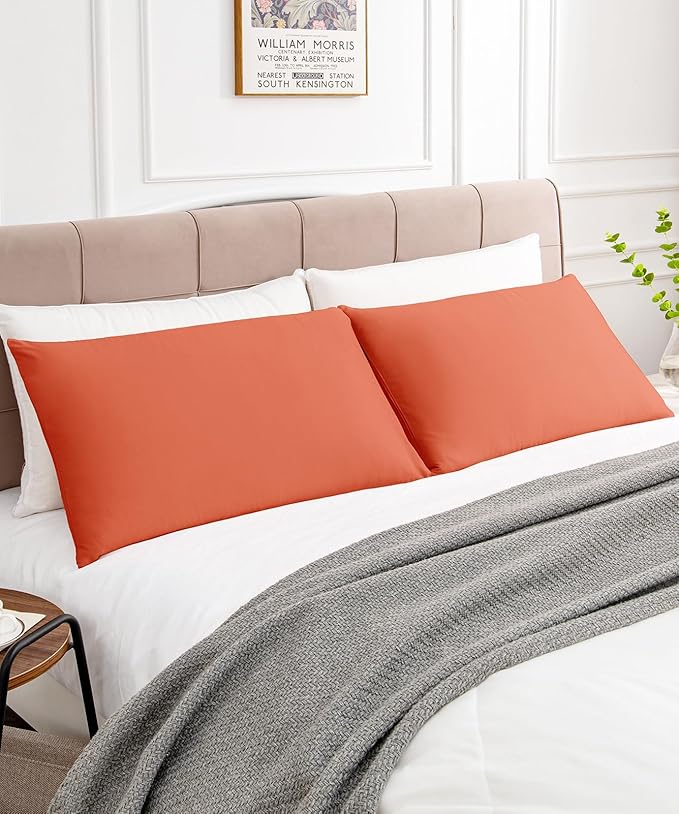 Warmstar Cotton Pillow Cases Queen Size Set of 2, 600 Thread Count Pillowcases - Image 2