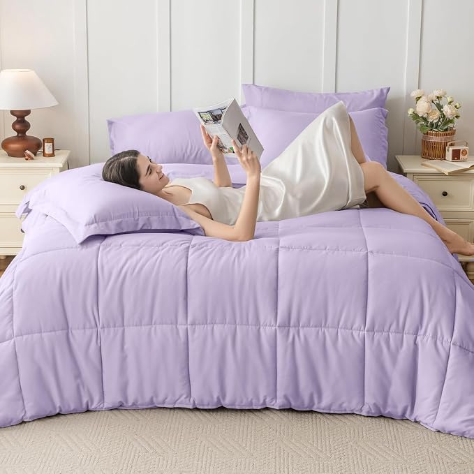 JOLLYVOGUE Full Comforter Set, Ultra-Soft Bed in a Bag Full Size 7 Pieces - Image 7