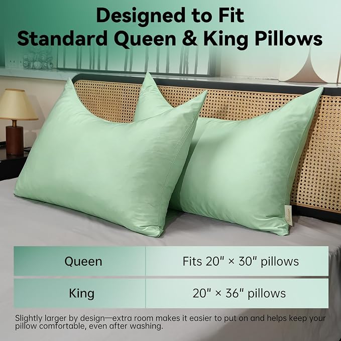 Cooling Curved Pillowcase for Side Sleeper Pillow - Image 8