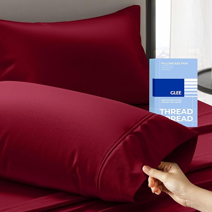 Thread Spread 100% Cotton King Size Pillow Cases Set of 2 by THREADSPREAD