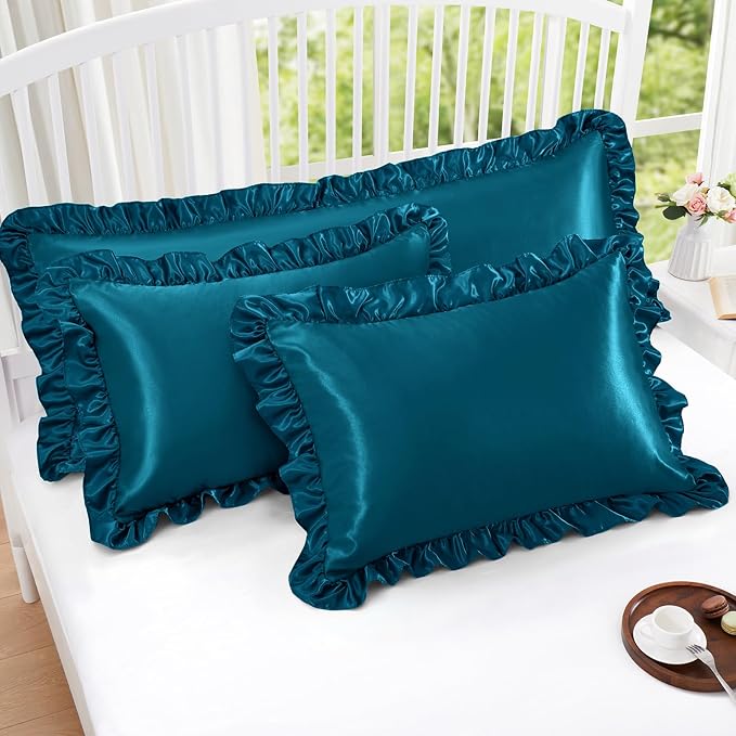 Homiest Ruffle Satin Pillowcase - Image 5