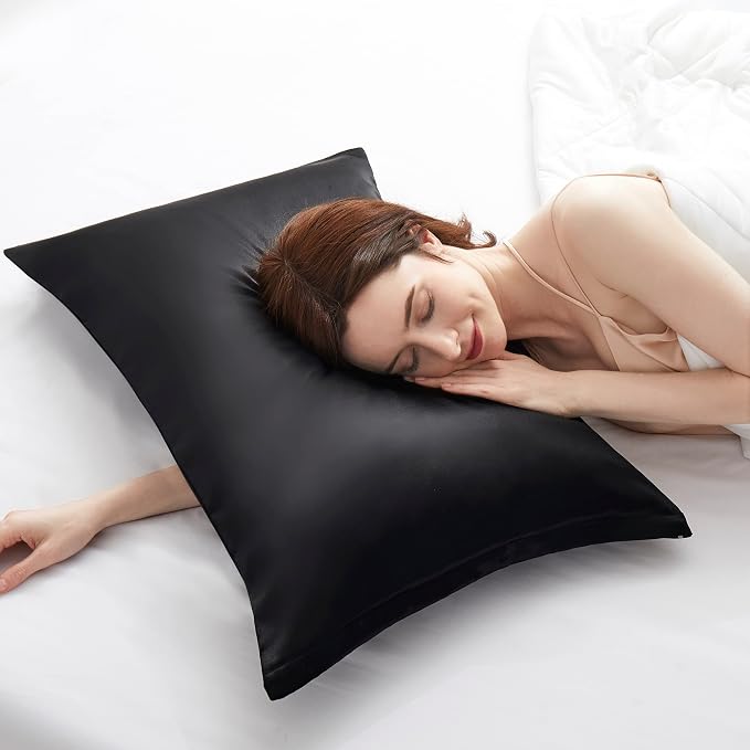 Satin Pillowcases with Zipper （20x26）, Standard Size Pillowcases Set of 2 - Image 3