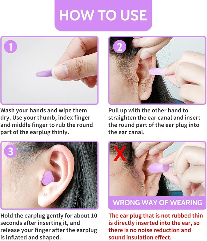 LYSIAN Ultra Soft Foam Earplugs Sleep - Image 5