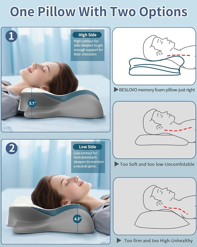 Cervical Neck Pillow for Pain Relief - Image 5