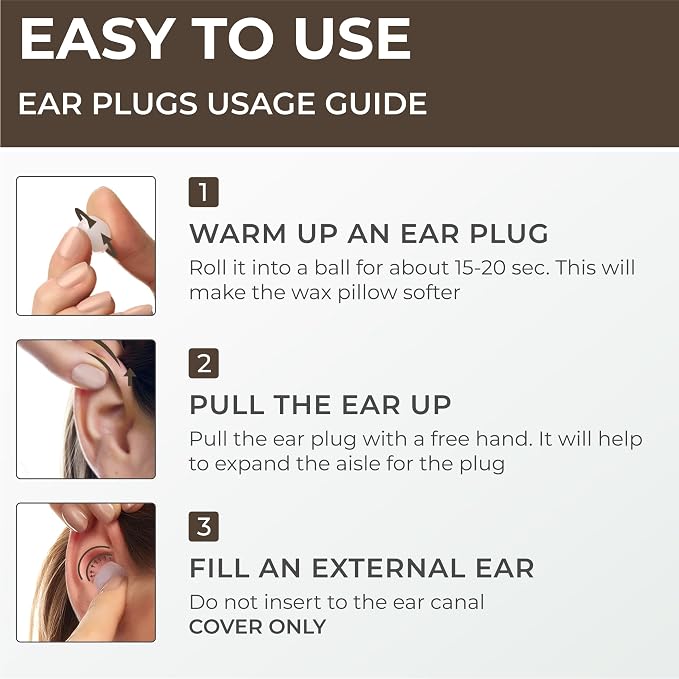 Peace&Quiet Wax Ear Plugs for Sleeping, Swimming - Image 9