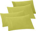 Elegant Comfort 4-Pack Solid Pillowcases 1500 Premium Hotel Quality Microfiber by ELEGANTCOMFORT