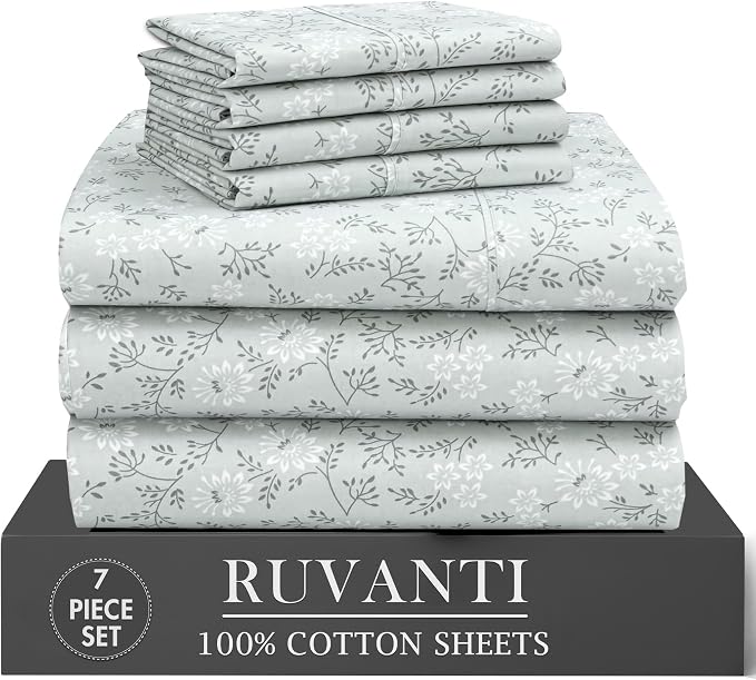 RUVANTI 7 Pcs Cotton Sheets by Ruvanti
