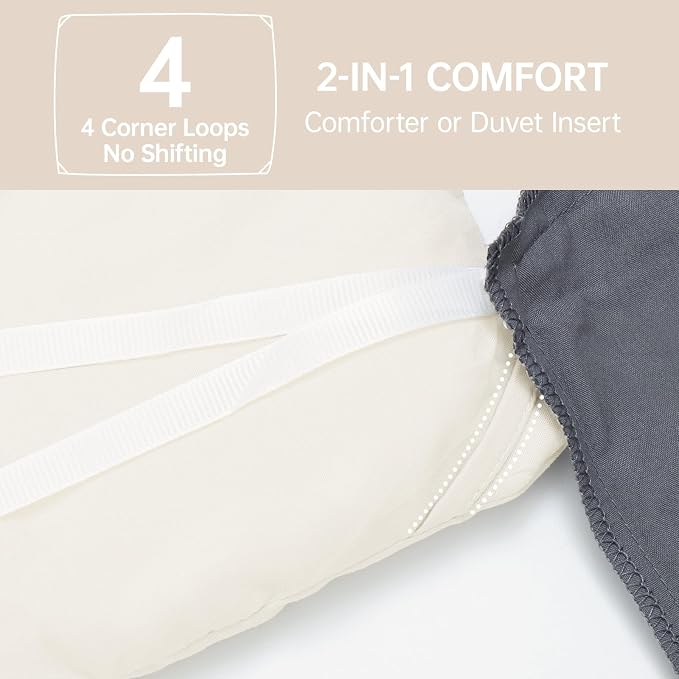 MUXHOMO Full Comforter Sets, All Season Ultra Soft Down Alternative Bedding - Image 6