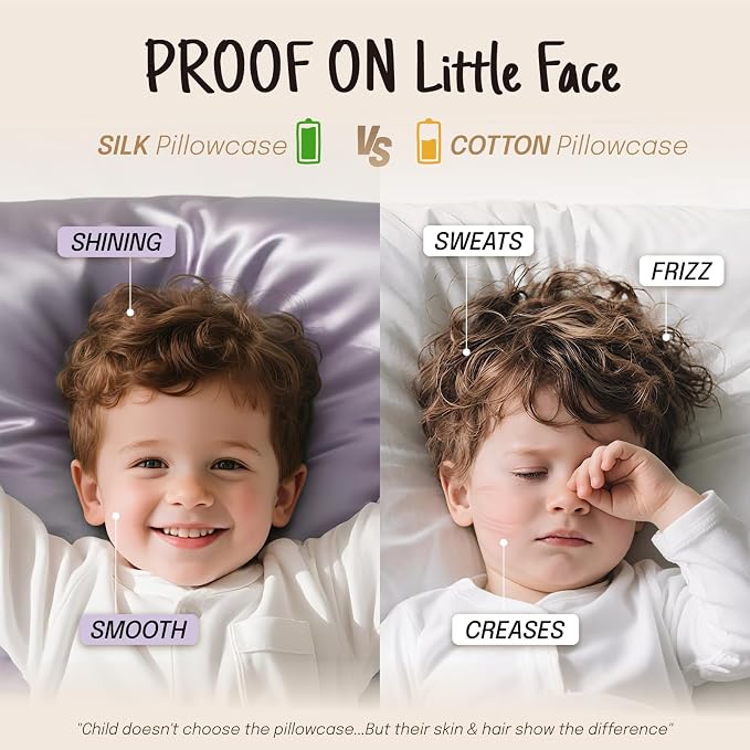 OLESILK 100% Mulberry Silk Toddler Pillowcase - Image 5