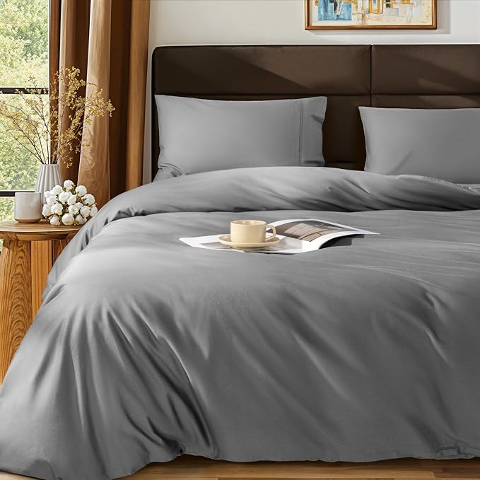 SONORO KATE 100% Egyptian Cotton Duvet Cover Queen Size, 1000 Thread Count by SONOROKATE