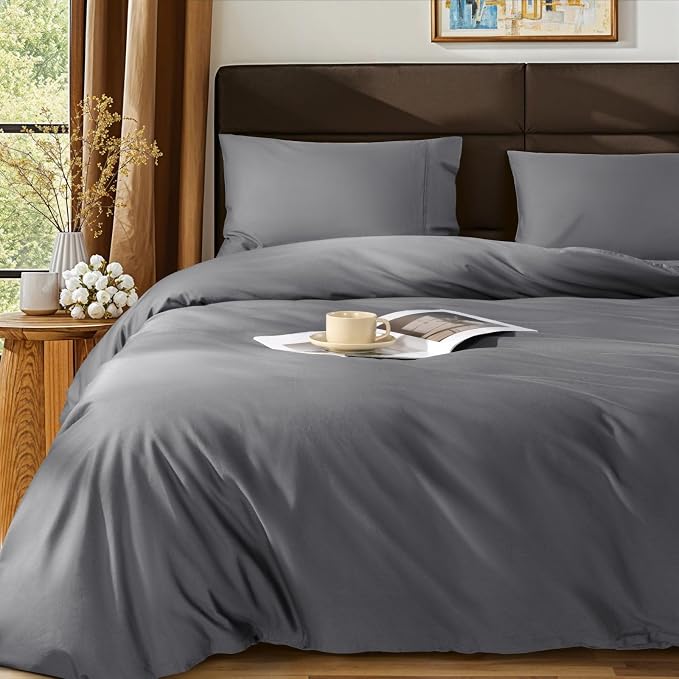 SONORO KATE 100% Egyptian Cotton Duvet Cover Queen Size, 1000 Thread Count by SONOROKATE