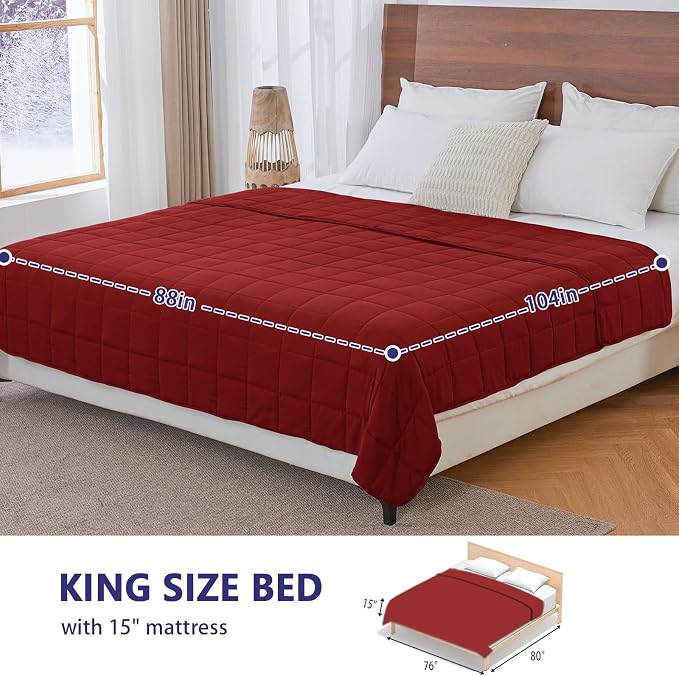 yescool Weighted Blanket for Adults Cooling Heavy Blanket for Sleeping Perfect - Image 2