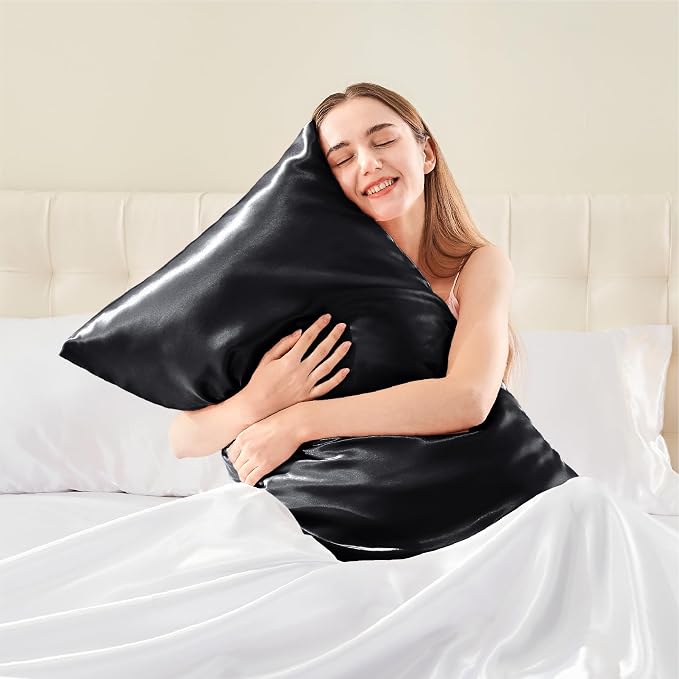 BEDELITE Satin Body Pillow Cover, Super Soft and Cooling Body Pillow Pillowcase - Image 2