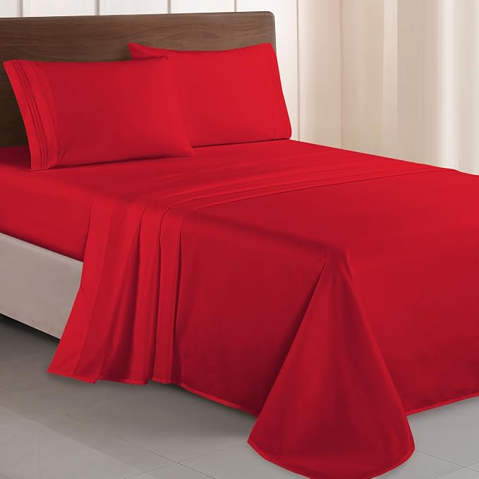 Elegant Comfort Luxurious 1500 Premium Hotel Quality Microfiber Three Line by ELEGANTCOMFORT