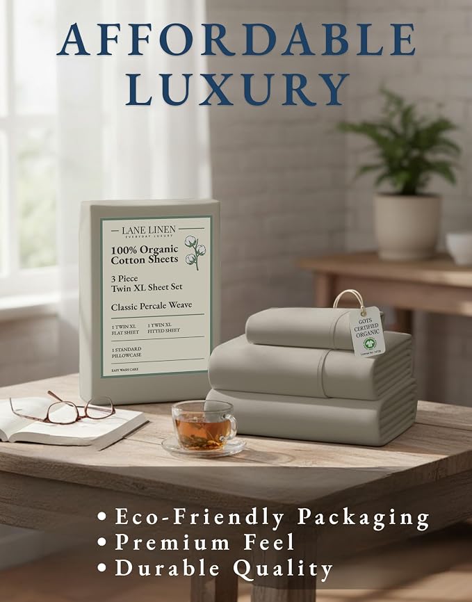 LANE LINEN Twin XL Bed Sheets Set - Image 8