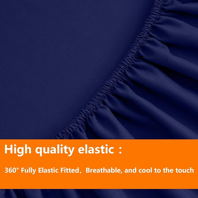 TAIMIT Navy King Comforter Set - Image 6