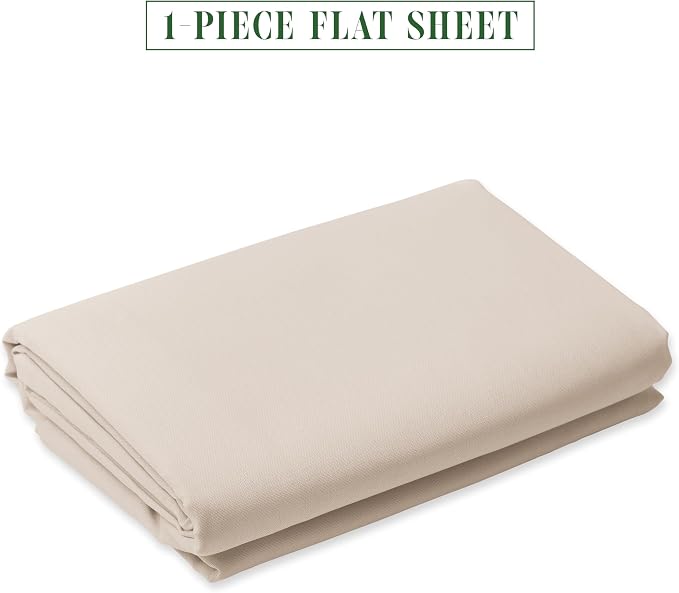 Luxury Flat Sheet on Amazon Elegant Comfort Wrinkle-Free 1500 Premier Hotel - Image 2