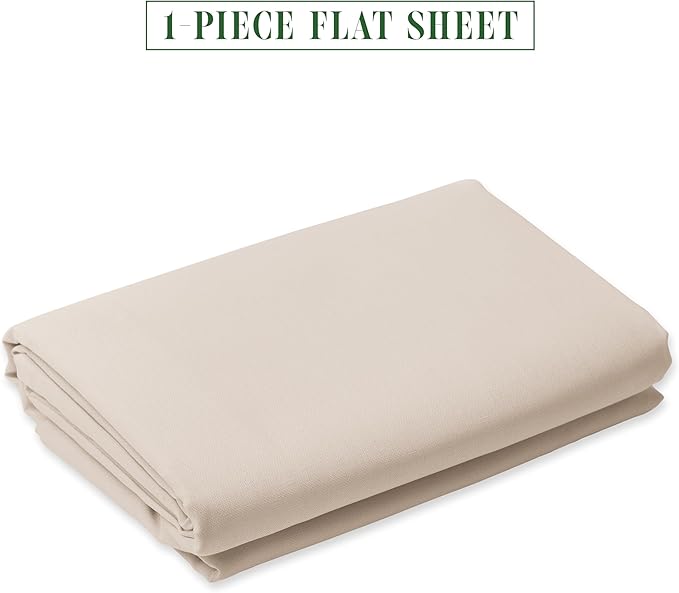Luxury Flat Sheet on Amazon Elegant Comfort Wrinkle-Free 1500 Premier Hotel - Image 2