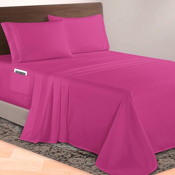 Elegant Comfort Luxurious 1500 Premium Hotel Quality Microfiber 4-Piece Sheet by ELEGANTCOMFORT
