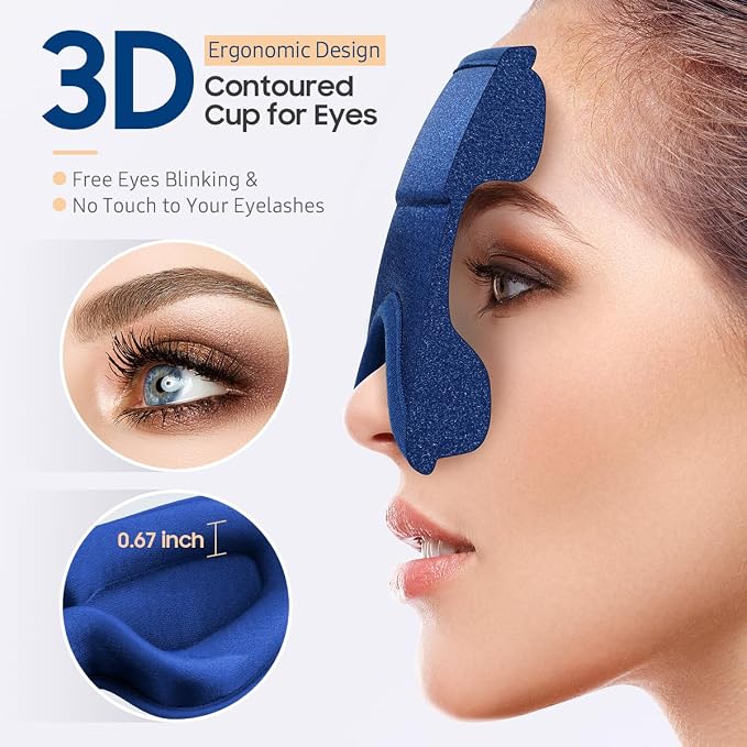 BeHoomi Sleep Mask, Premium Eye Mask - Image 4