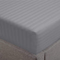Feather & Stitch 1 Piece Fitted Sheet Queen Size, 100% Cotton Damask Sateen by FEATHERSTITCHNEWYORK