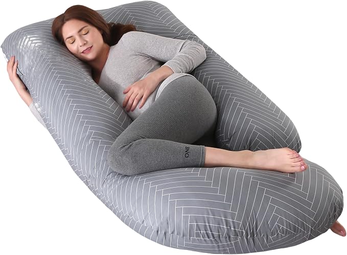 ALLOPERA Pregnancy Pillow, Full Body Maternity Pillow 57 inch, by Unknown
