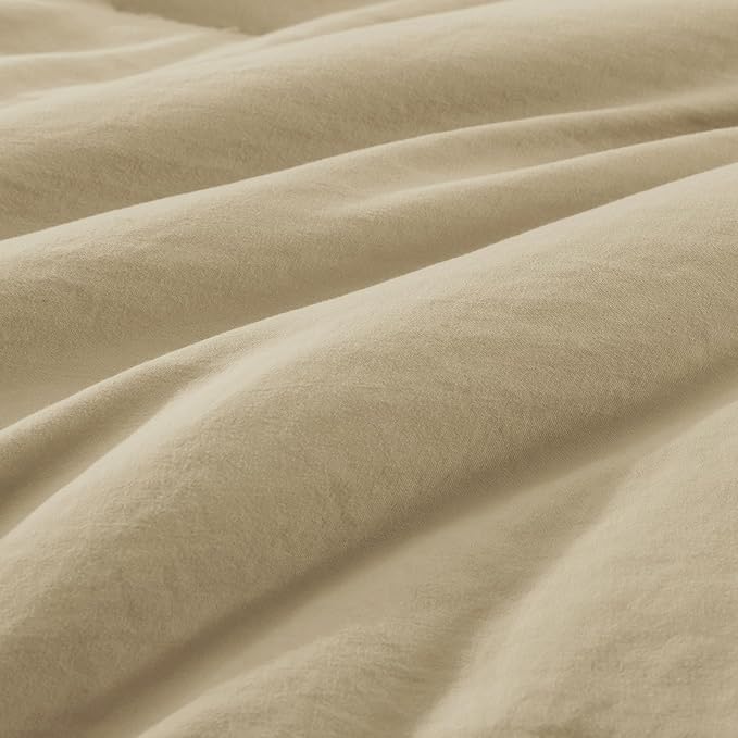 WRENSONGE Queen Comforter Set- 7 Pieces Soft Taupe Bed in a Bag Queen Size - Image 6