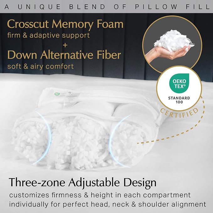 Aricove Bed Pillow for Sleeping, Side Sleeper Pillow for Adults, Queen Size - Image 5