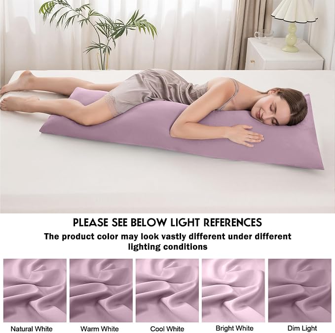 Body Pillowcase with Zipper Cooling Viscose from Bamboo Zippered Pillowcases - Image 6